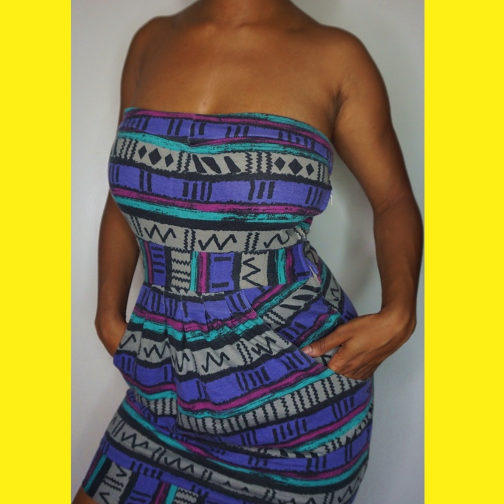Tribal colored summer dress
